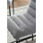 Lahni Contemporary Gray Boucle Fabric Upholstered Counter Stool with Black Iron Legs and Cognac PU Accents-1073477141