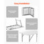 Table pliante en plastique 4 pi