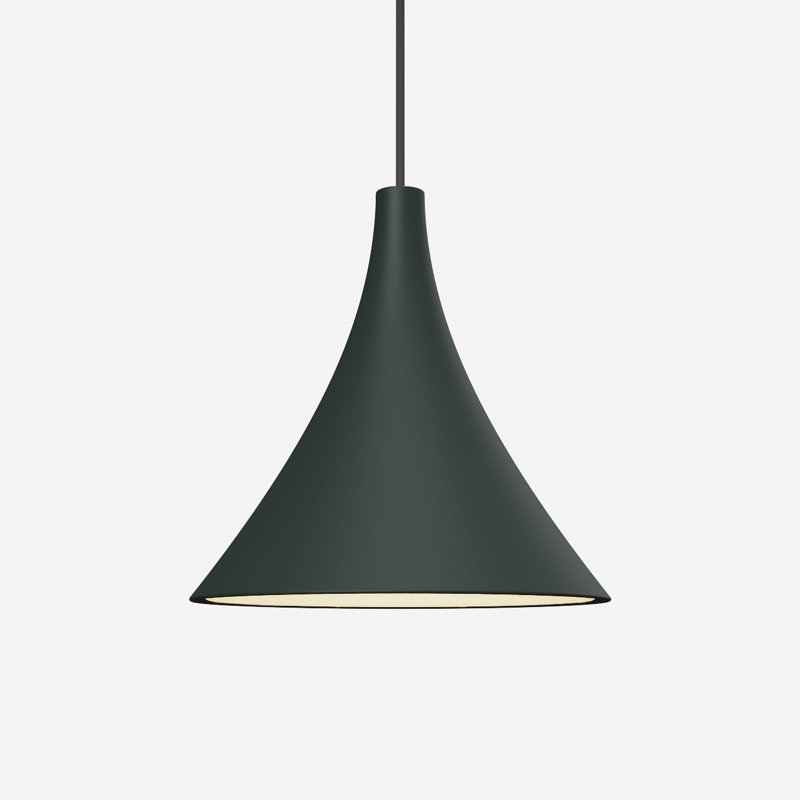 Gota Pendant Light, Black, Blossompink, 14" H x 9.84" W x 9.84" D