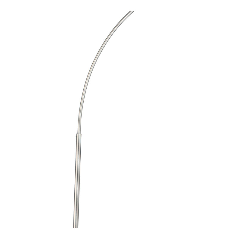 Lampe sur pied en chrome avec abat-jour dôme Krester