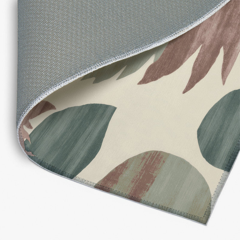 Tapis intérieur et extérieur gris Watercolor, Rectangulaire 2 pi x 3 pi
