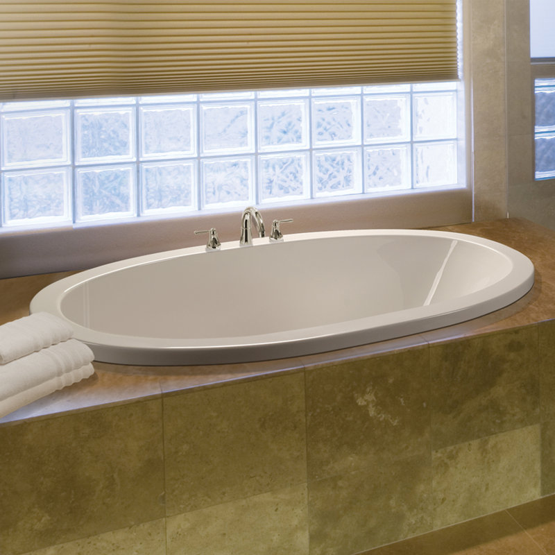 Baignoire tourbillon 63 "MTI Solutions 2, Blanc, Sous-comptoir