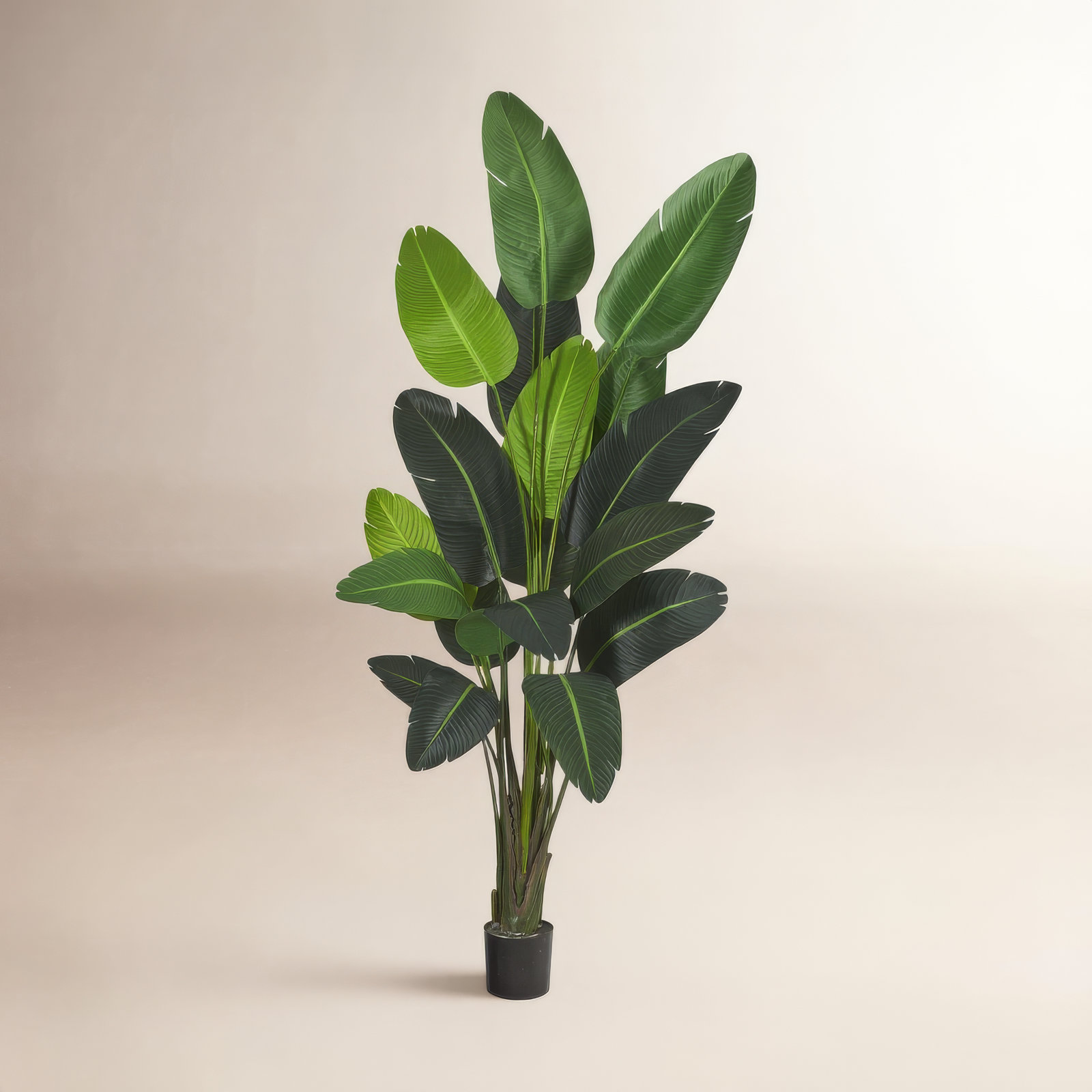 Faux Banana Leaf Tree in Pot Liner, 96" H x 34" W x 29" D
