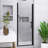 30 In. W X 75 In. H Reversible Pivot Semi-Frameless Shower Door In Matte Black Finish