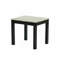 Magnifique ensemble de table basse en faux marbre blanc avec 1 table basse et 2 tables de bout et 3 tables basses avec pieds noirs