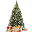 Lighted Artificial Pine Christmas Tree-388132495