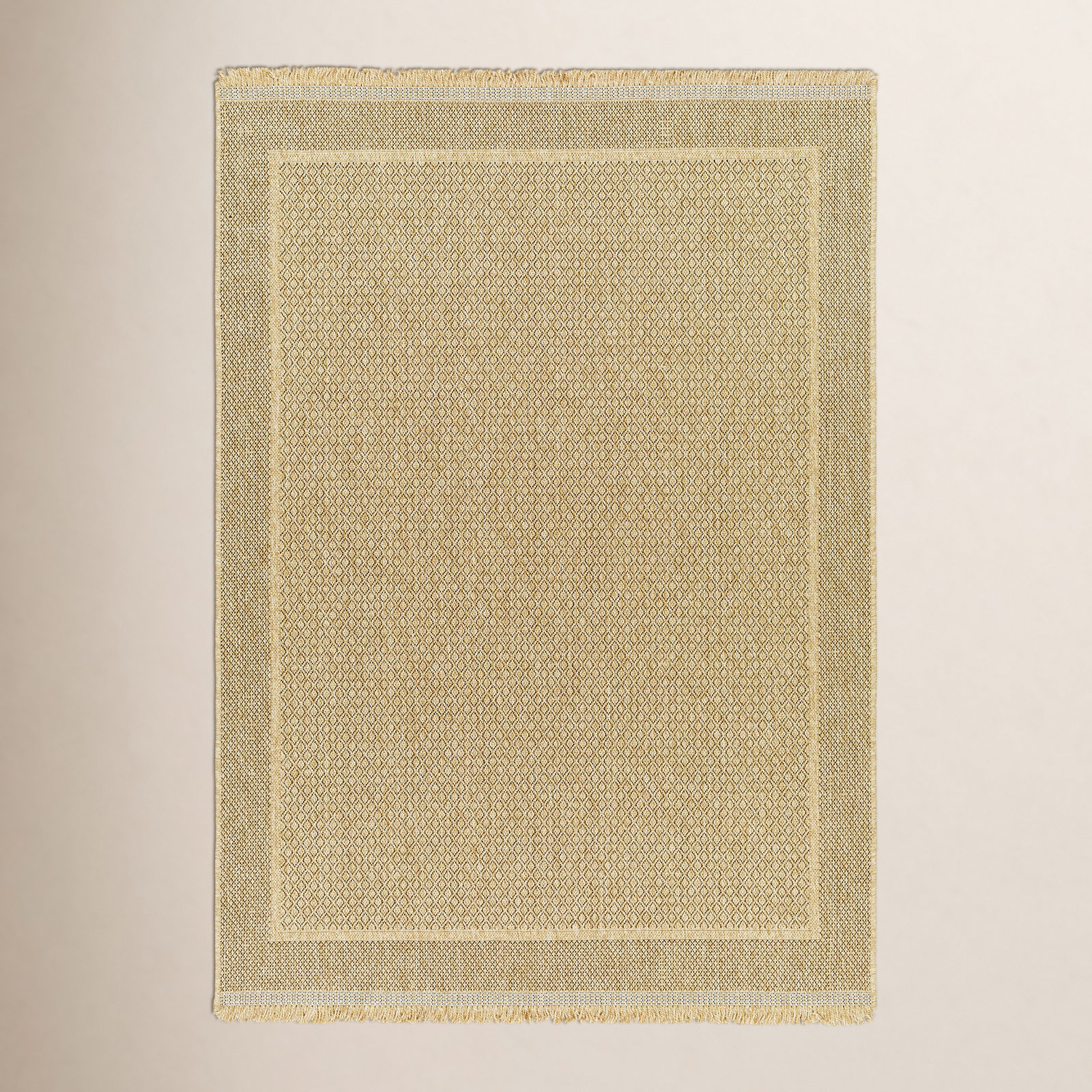 Abbie Beige Outdoor Rug, Rectangle 6'7" x 9'
