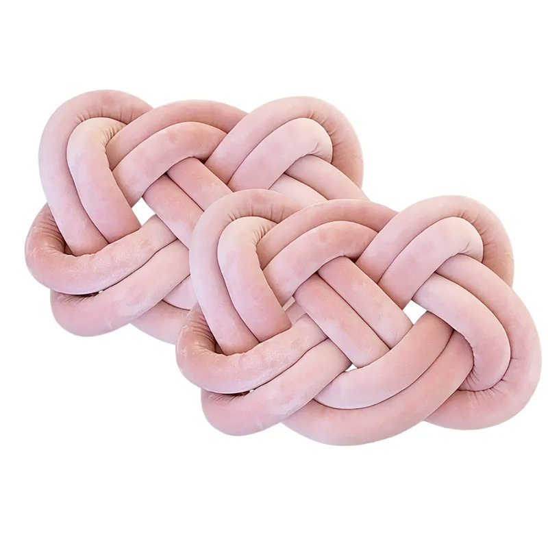 Cotton Backrest Cushion, Pink