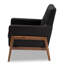 Fauteuil Kisner de 29,13 po de large en polyester capitonné-882397870