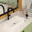 24X14 Ceramic Vessel Sink - White, Smooth Surface, For Home, Restaurant, Office Building Rectangular Low Water Absorption, Office,
