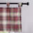 Eddie Bauer Edgewood Plaid Red Tab Top Window Valance