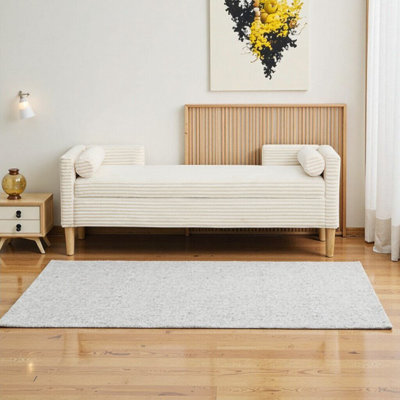 Banc de rangement à couvercle rabattable de 65,35 po de large avec accoudoirs et dossier, repose-pieds en velours côtelé, 2 coussins décoratifs, pieds en bois pour le salon, la chambre à coucher et le vestibule