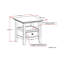 Moderne - Table de bout - Hickory brun