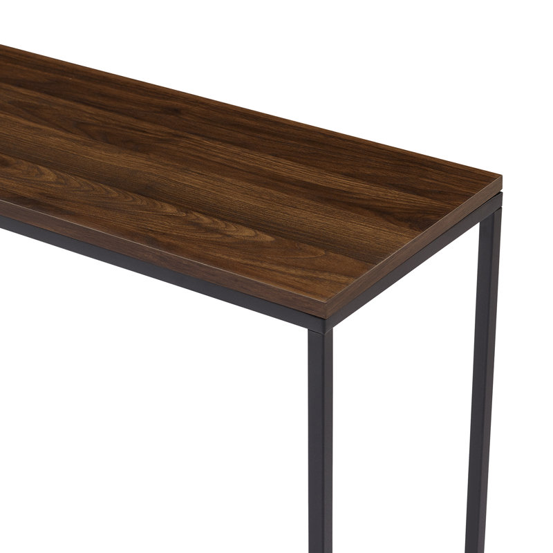 Console Table, Dark Walnut/Black