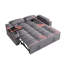 Canapé-lit convertible 3-en-1 de 65 po de largeur avec table d'appoint-1764347946
