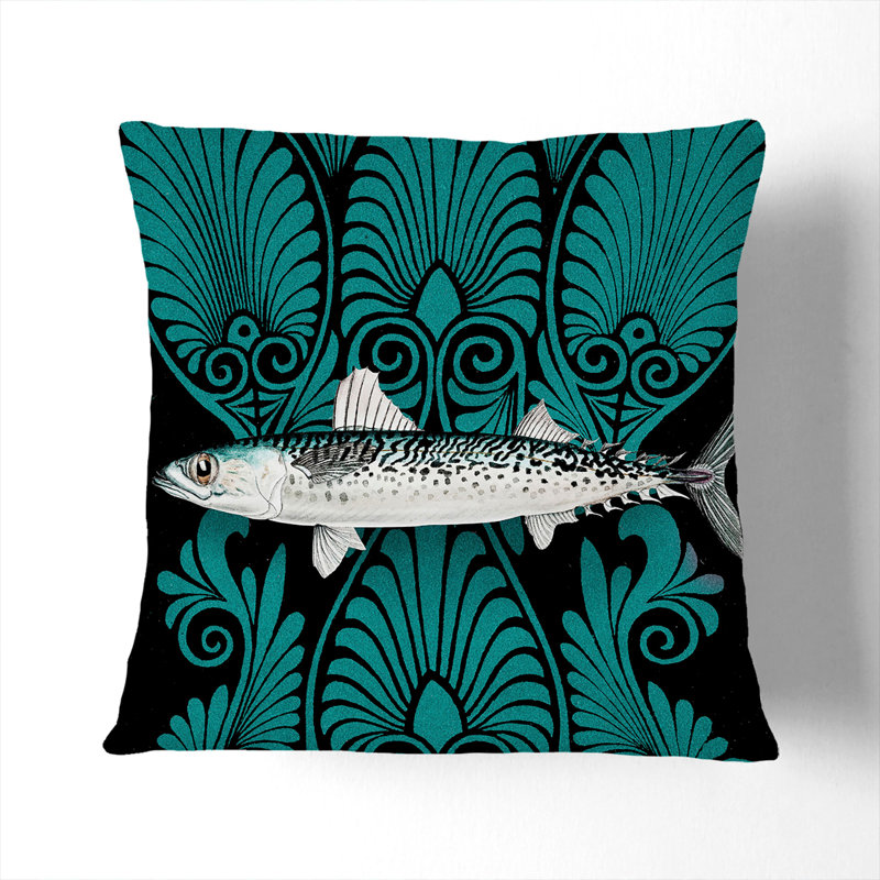 Square Throw Cushion, Black, 40cm H x 40cm W x 15cm D