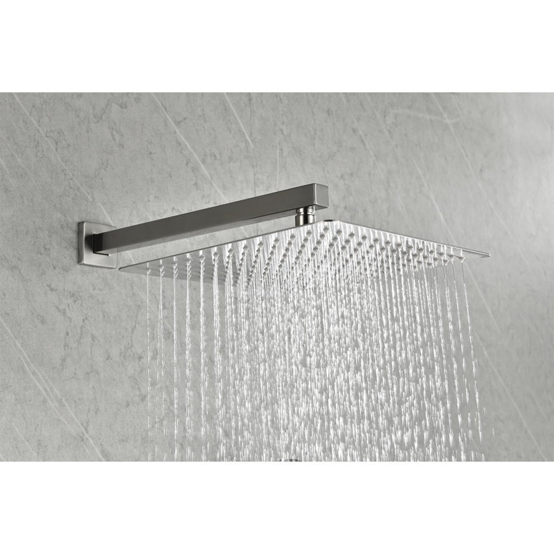 Pomme de douche double, Nickel brossé