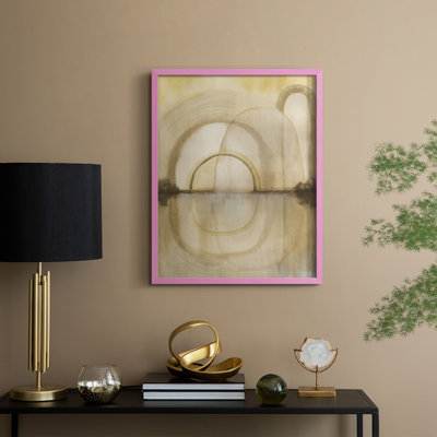 Soft Golden Reflections I Framed Print - Solid Wood