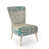 Floral Blue Sea Polyester Blend selected