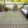 Machine Washable Indoor/Outdoor Xhevrie Green Rug
