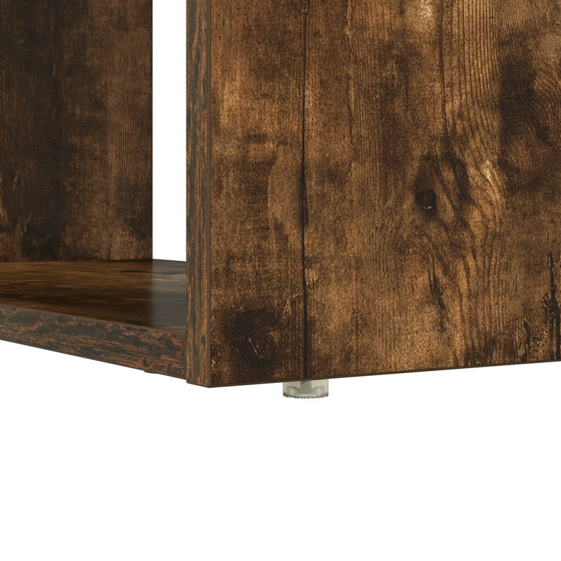 Desk Engineered Wood Medium Desk, Smoked Oak