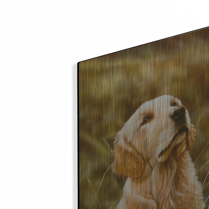 " Golden Dog " by John Silver, 16" H x 12" W