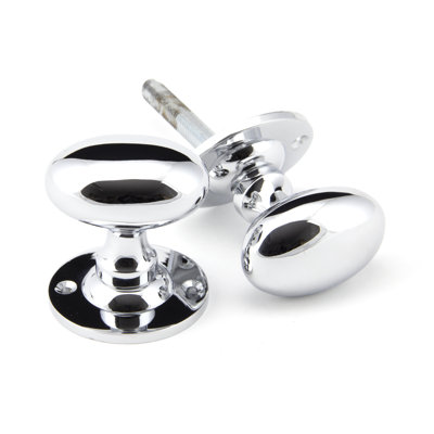 Oval Mortice/Rim Knob Set