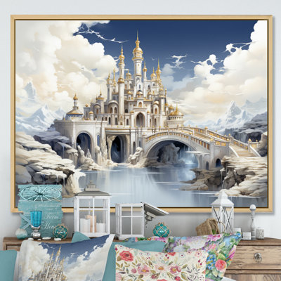 «Beige Bridge Ethereal Passage II», art mural sur toile