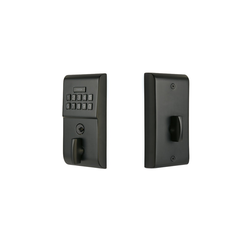 Modern Electronic Keypad Deadbolt, Black