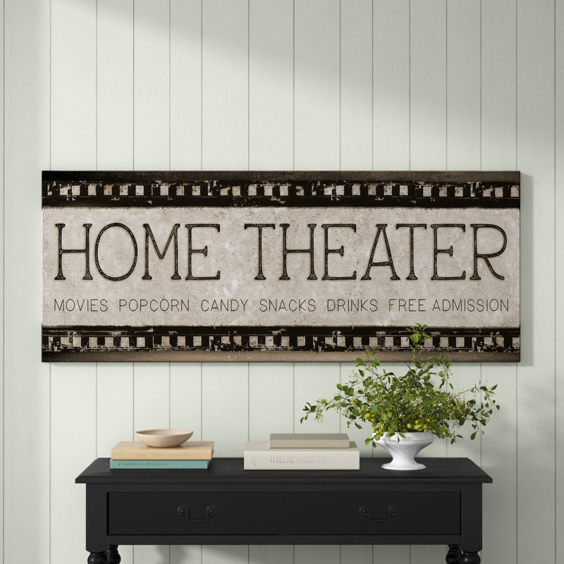 " Home Theater ", 24" H x 60" W x 1.5" D