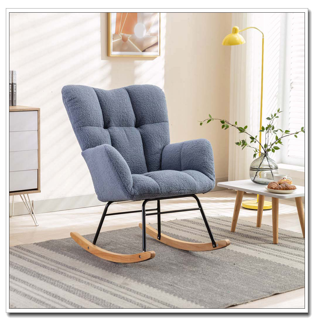George Taylor Rocking Chair George Oliver Teddy Fabric Leisure Rocking Chair - Wayfair Canada