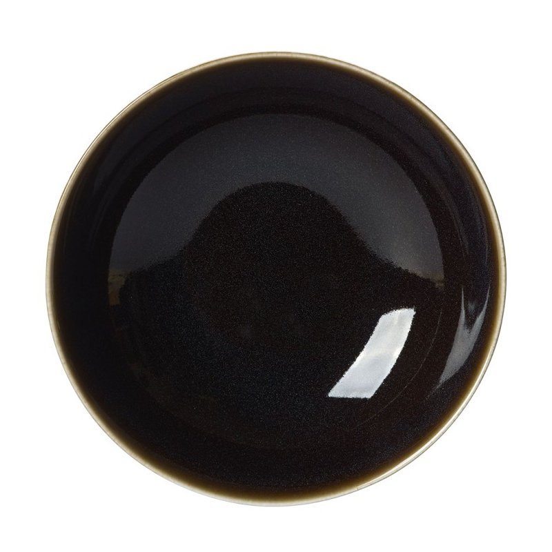 Art Glaze Bone China Serving Bowl, Clouded Smoke, 8"W