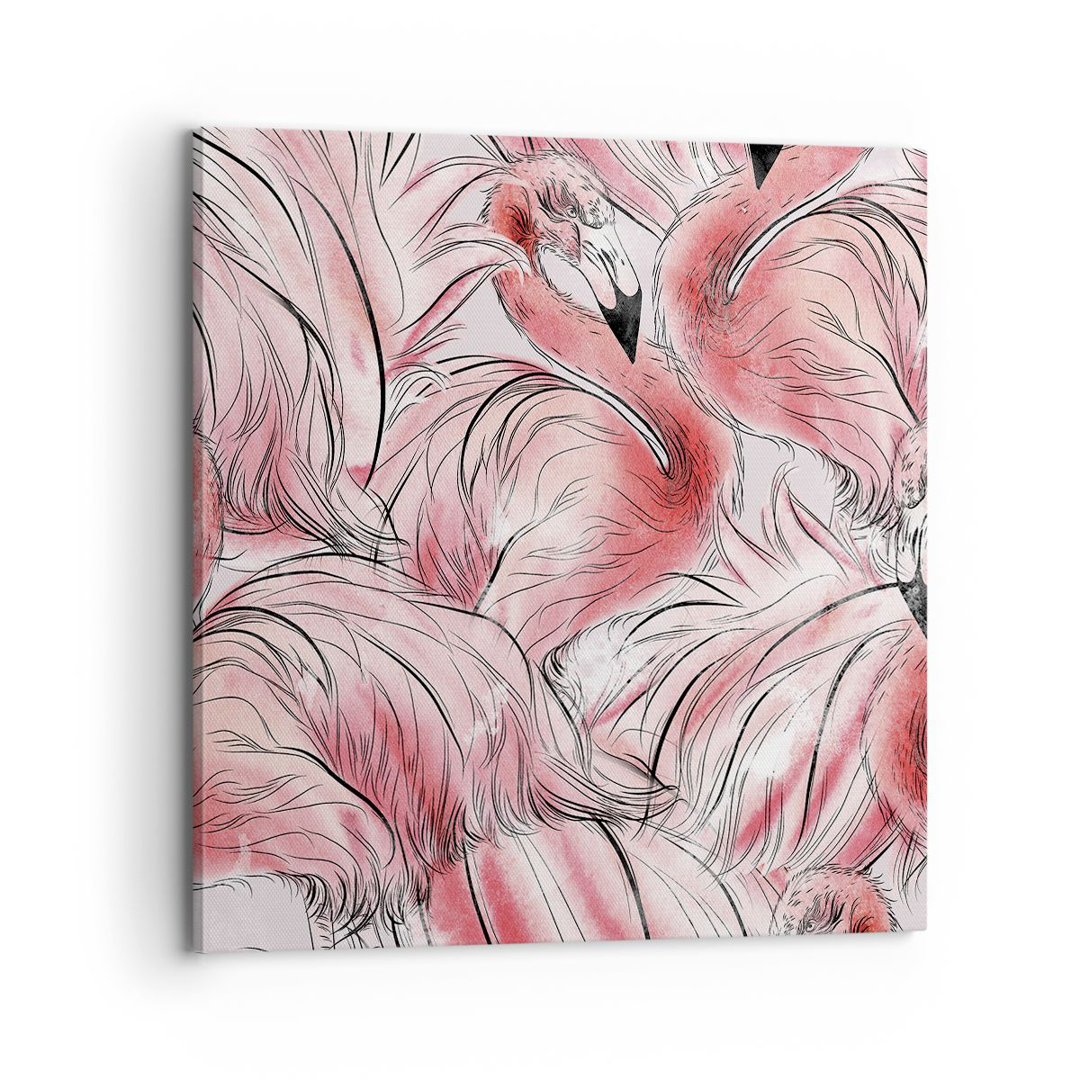 Leinwandbild Flamingo Pink Exoticism