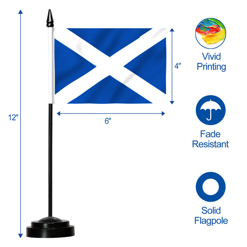 Ensemble de drapeaux en polyester Keagyn