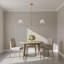 Sean Lavin Colfax Dining Room Chandelier With White Linen Shade-1785226927-1785226925-1785226930