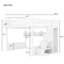 Lit mezzanine avec tablettes ouvertes et garde-robe-132241124