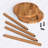 Solid Wood C Table – Round Minimalist End Table Design