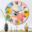 Pensées éphémères de Colorfield - horloge murale abstraite-1402461352