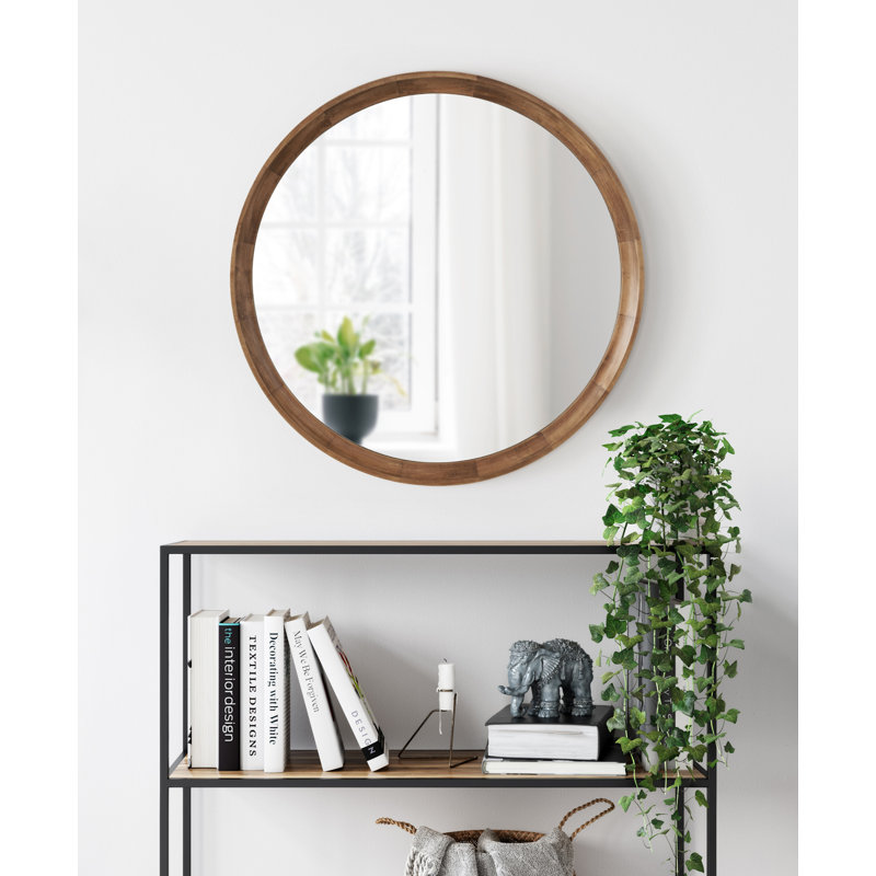 Miroir Zoie, 30 po x 30 po, Brun rustique