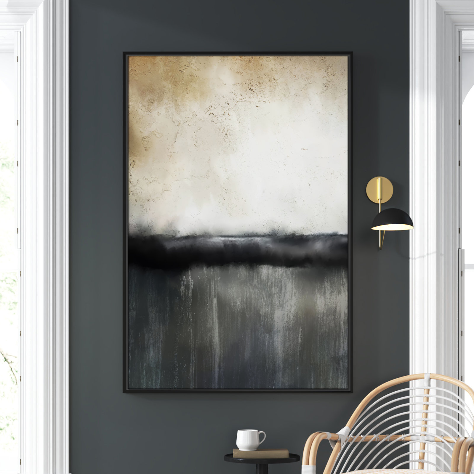 Sunset by Kimberly Allen Print, Picture Framed Canvas, 61.5" H x 41.5" W, Black