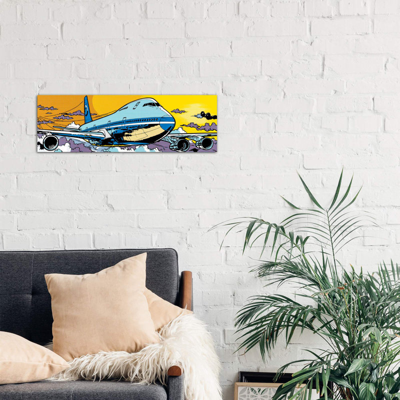 747 by Toni Sanchez - Wrapped Canvas Panoramic Print, 152.4 cm H x 50.8 cm W x 1.91 cm D
