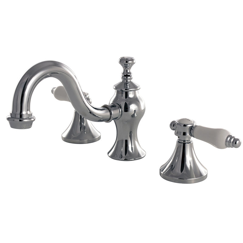 Robinet de salle de bain espacé Kingston, Chrome poli