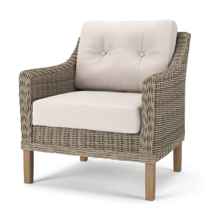 Chaise de patio avec coussins Sunbrella Kells