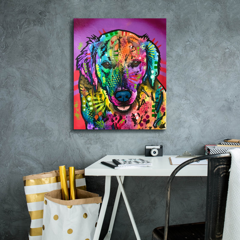 «Luvin Retriever» par Dean Russo, H 24 po x l 20 po x P 0,75 po