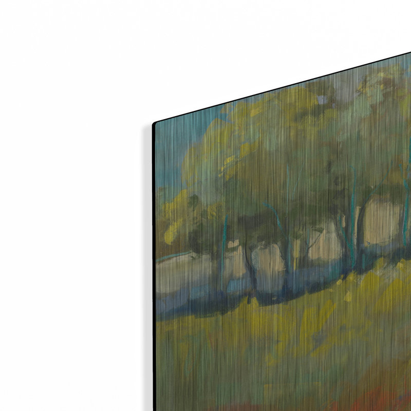 «Late Summer Landscape II» par Carol Rowan, art mural en métal, 36 po x 36 po, H 36 po x l 36 po