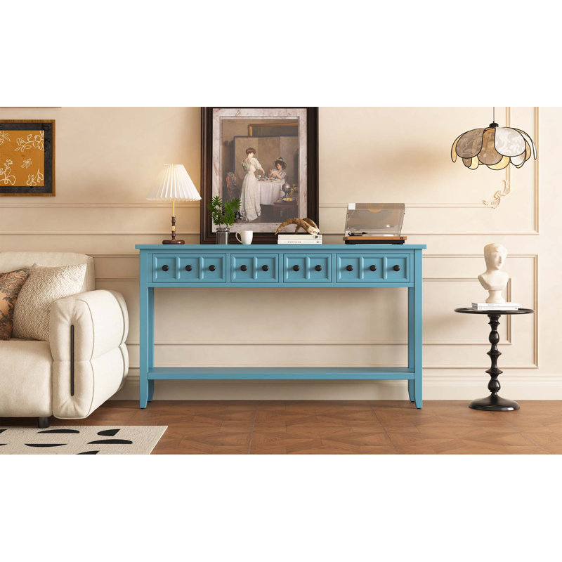Console Rustic, Vert turquoise