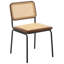 Set of 2 Dining Chairs CORVALLIS PE Rattan Black-428424124