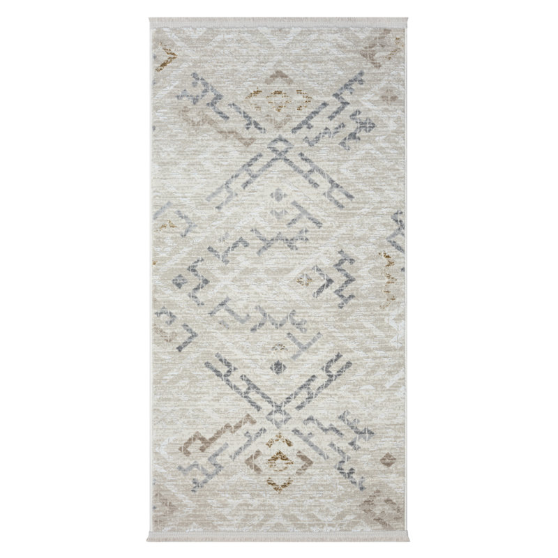 Sophie cream Rug, Rectangle 80 x 150cm