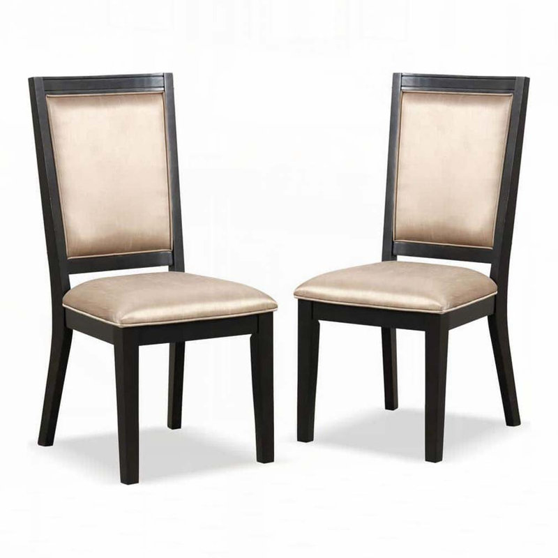 Wood Frame Upholstered Side Dining Chair