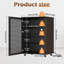 Armoire multimédia Av avec porte grillagée et tablettes réglables